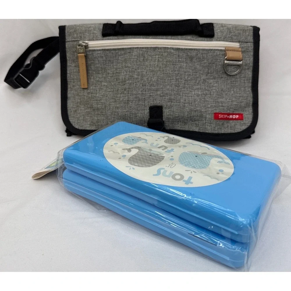 Skip Hop Pronto Changing Pad Playtex‎ Wipe Cases Bundle Gray Blue (Read)